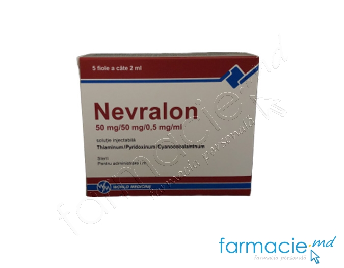 Nevralon sol.inj.50mg/50mg/0,5mg/ml 2 ml N5 World Medicine