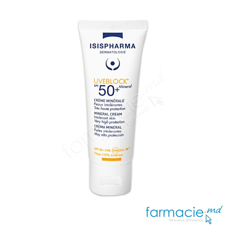 Uveblock SPF50 Mineral Invisible 40ml Isispharma