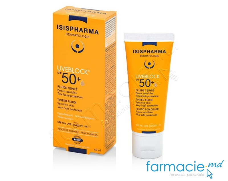 Uveblock SPF50 Mineral Tinted crema 40ml Isispharma