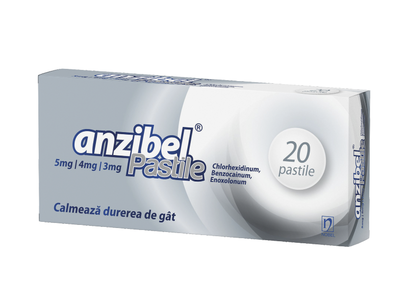Anzibel® pastile 5mg/4mg/3mg N10x2 Nobel Ilac