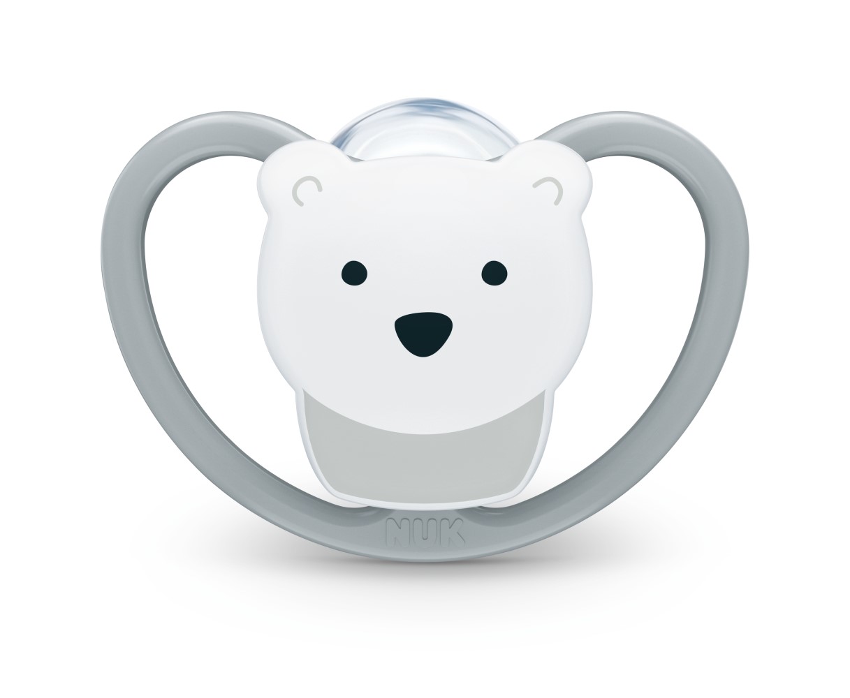 NUK Suzeta silicon SPACE 18luni+ in cutie