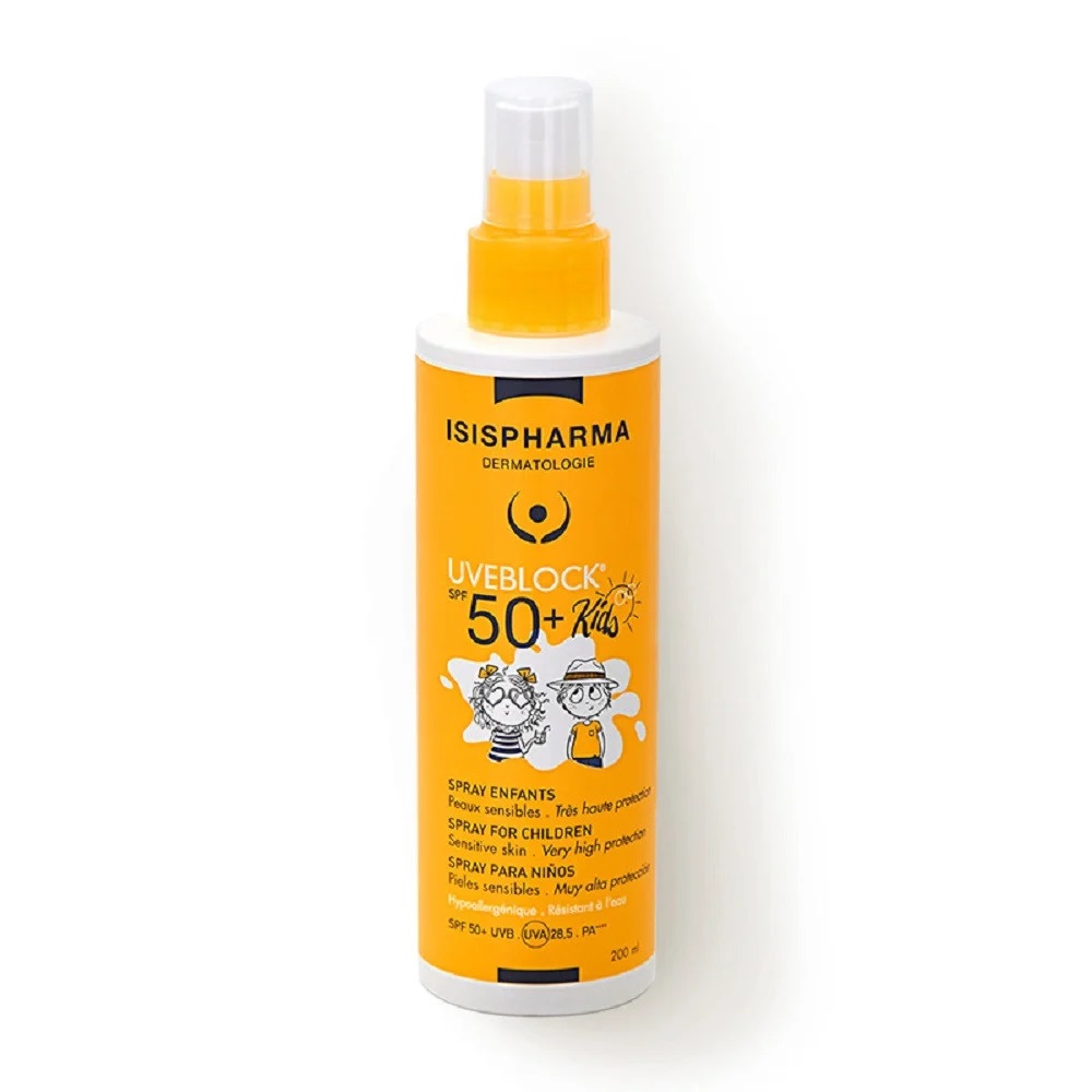 Uveblock spray protectie solara copii SPF 50+200ml Isispharma