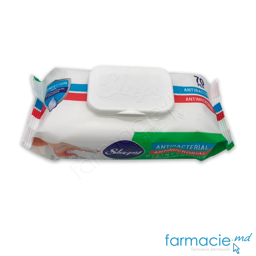 Servetele umede antibacteriene Sleepy N70