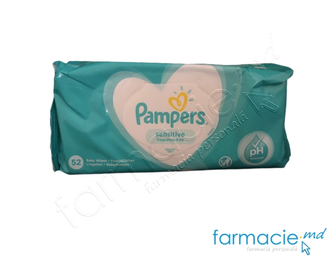 Servetele umede copii Pampers Baby Sensitive N52