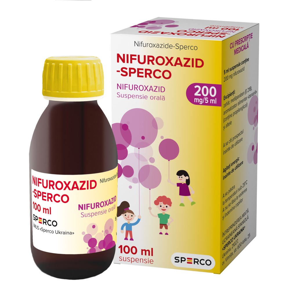 Nifuroxazid-Sperco susp. orala 200mg/5ml 100ml N1