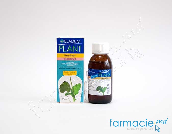 Eladum-plant sirop patlagina cu podbal 100ml