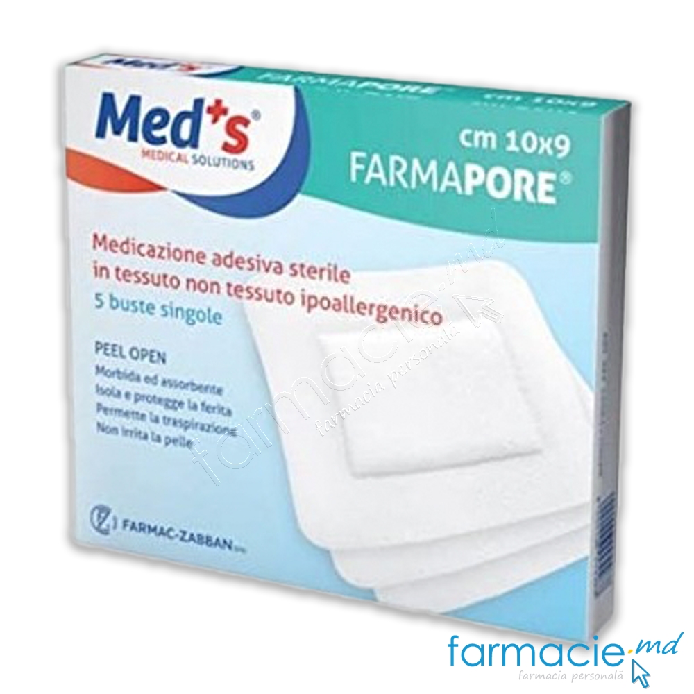 Pansament-emplastru Med'S 10cmx9cm N5 steril (TVA 20%)