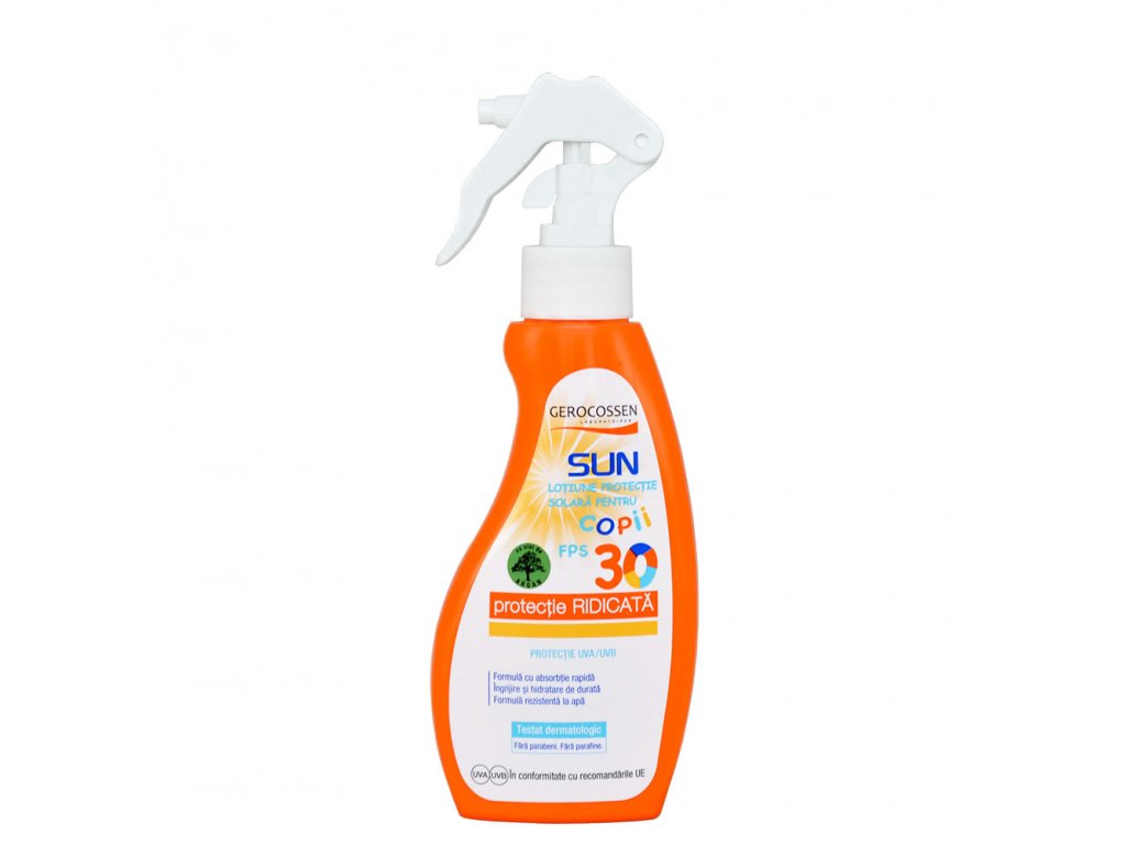 Gerocossen Sun Lotiune-spray protectie solara copii SPF30 200ml