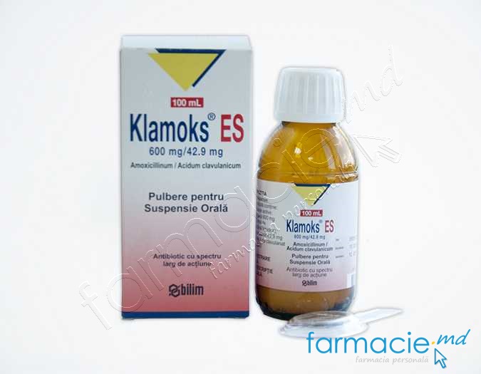 Klamoks® ES pulb./susp.orala 600mg/42,9mg/5ml 100ml N1 Bilim Ilac