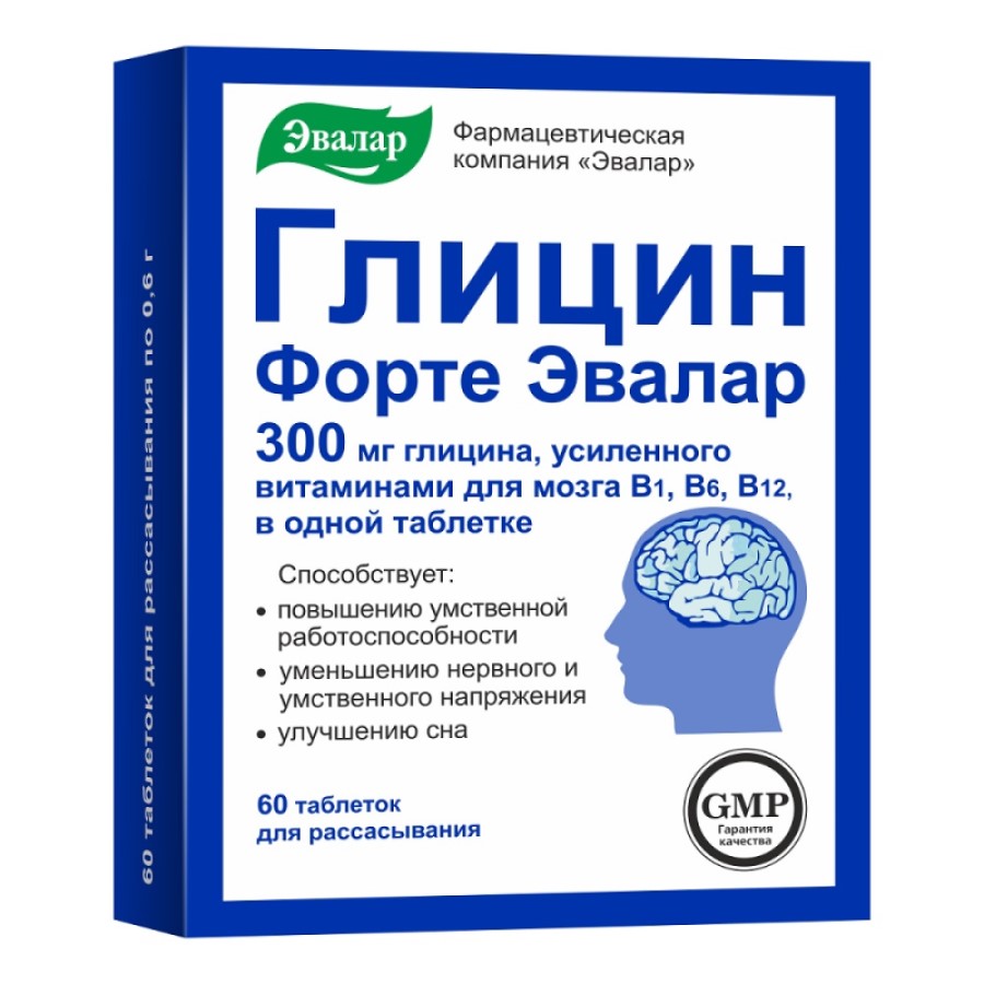 Glicin forte comp. 300mg N60 Evalar