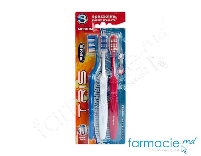 Periuta de dinti Piave Tris Medium N3