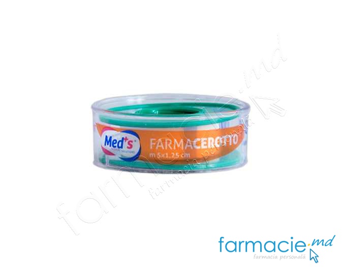 Emplastru Farmacerotto 1,25cmx5m netesut (TVA 20%)