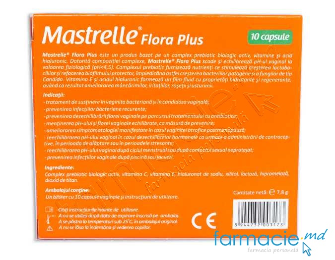 Mastrelle Flora Plus caps. vaginale N10 Fiterman TVA8%