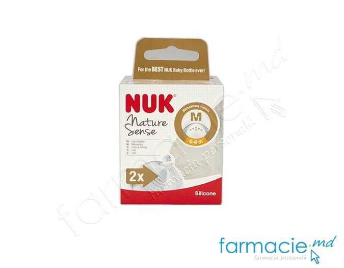 NUK Tetina silicon Nature lapte 0-6luni (M) N2