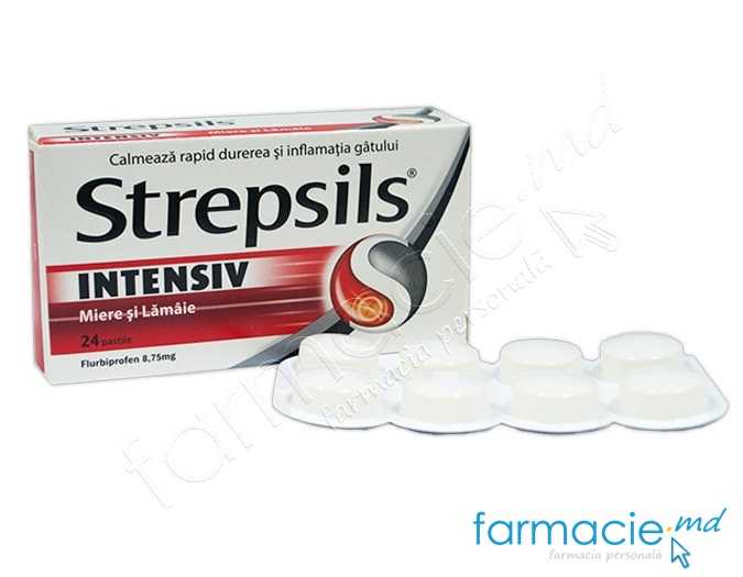 Strepsils® Intensiv Miere si Lamaie pastile 8,75mg N8x3 Reckitt