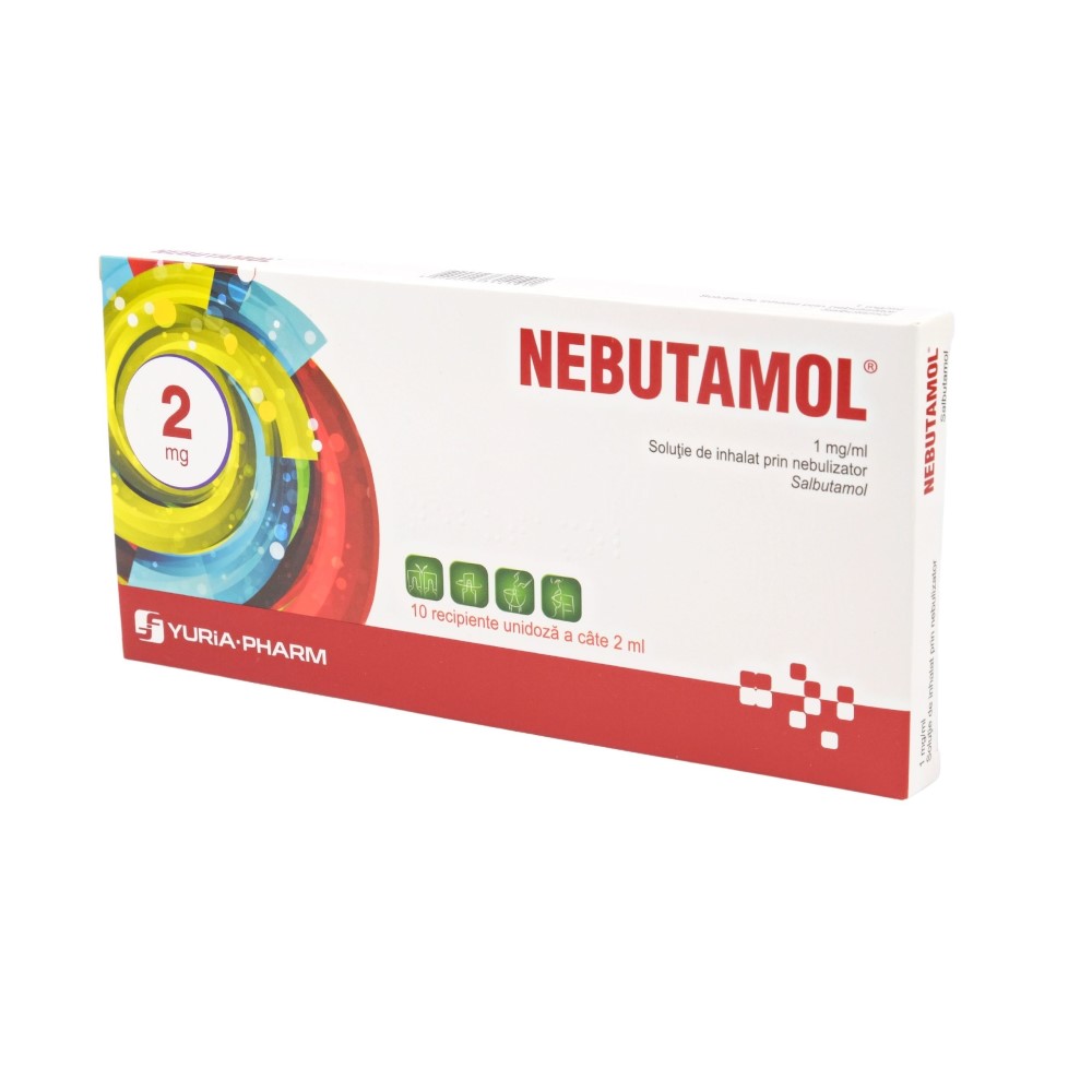 Nebutamol® sol.de inhal.prin nebulizator 1mg/ml 2ml N10 Iuria-Farm