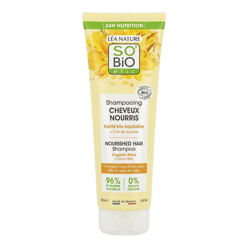 So Bio Sampon Nutritiv, unt de shea, ulei jojoba 250ml