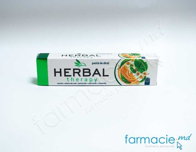 Pasta de dinti Herbal cu menta, arbore de ceai (fara fluor) 50ml