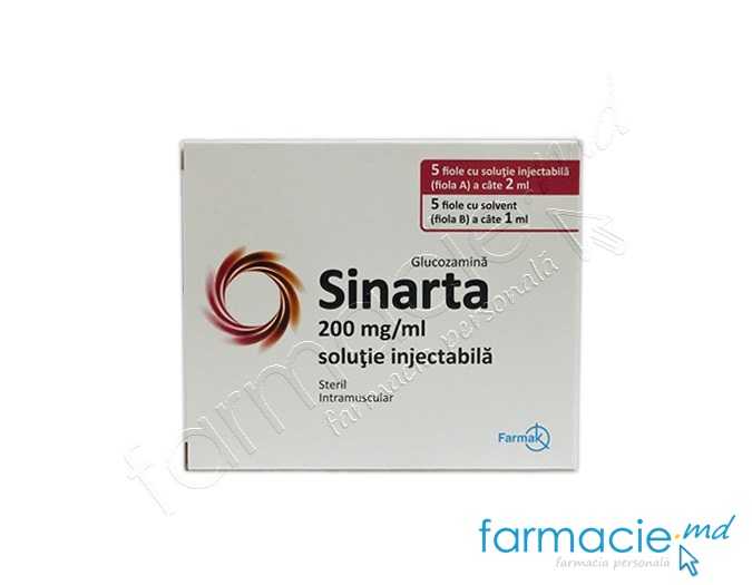 Sinarta sol.inj.200mg/ml 2ml N5+1ml N5 Farmak