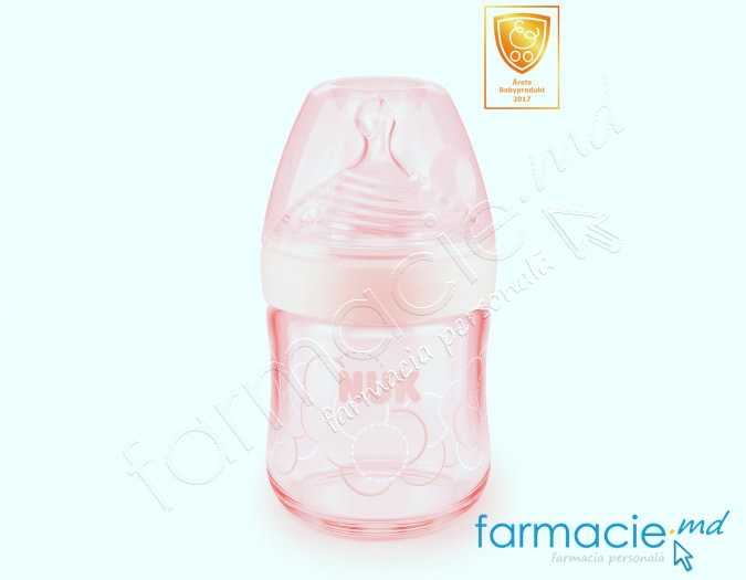 NUK Sticluta Nature Sense sticla 120ml+tetina silicon 0-6luni S