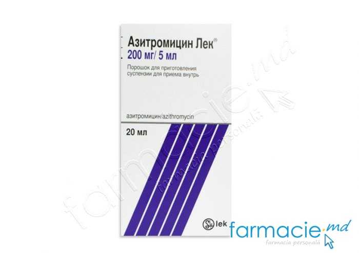 Azithromycin Lek® pulb./susp.orala 200mg/5ml 20ml Lek