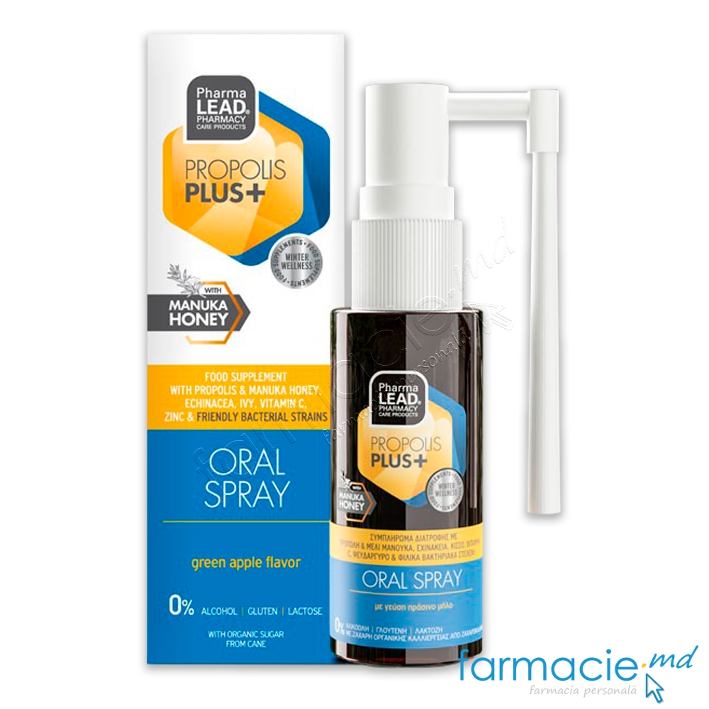 PROPOLIS PLUS Oral Spray+Manuka+Probiotic 30ml PHARMALEAD