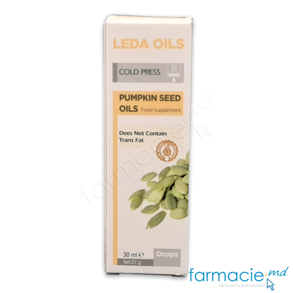 LEDA OILS Ulei Seminte de Dovleac presat la rece 30ml