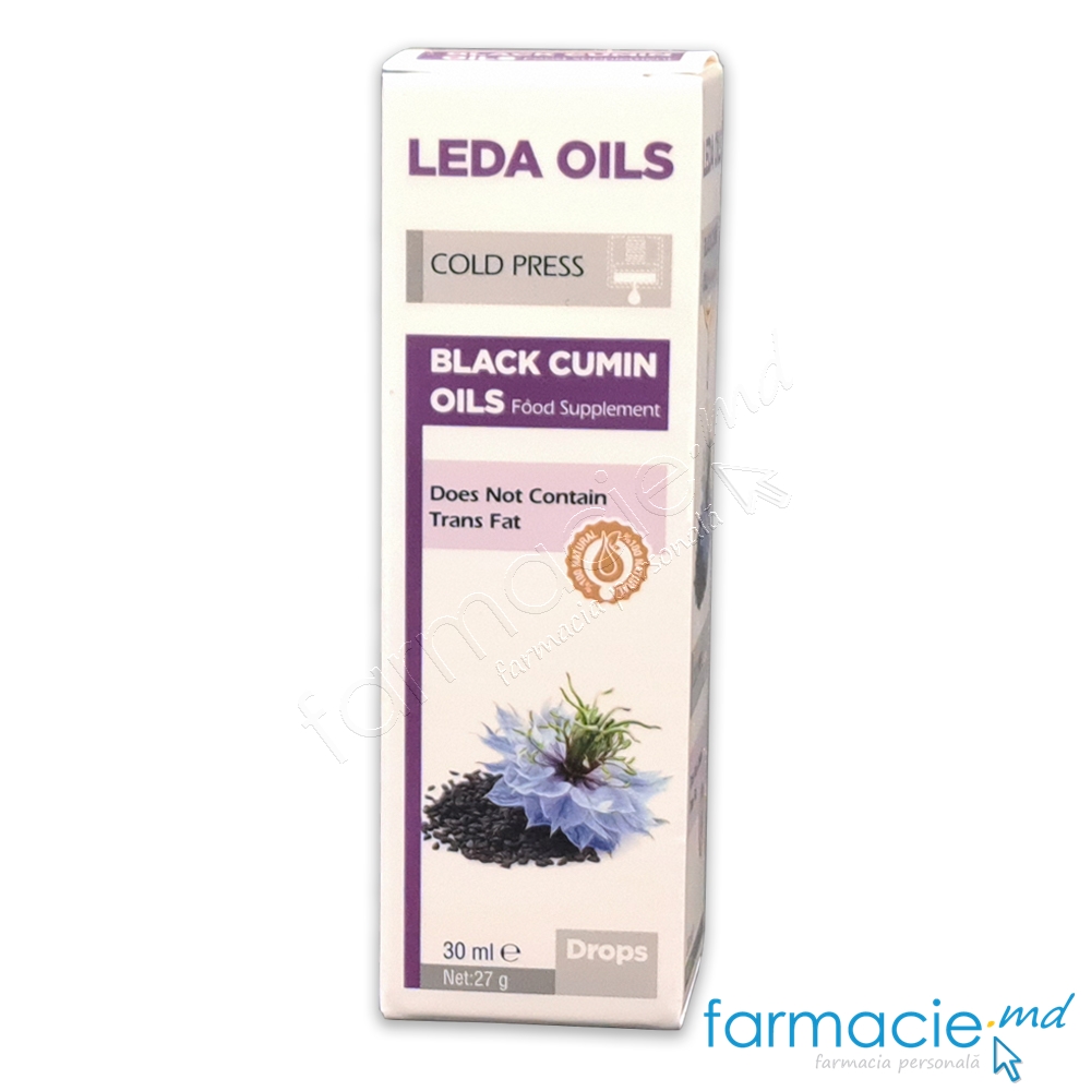 LEDA OILS Ulei Chimen Negru presat la rece 30ml
