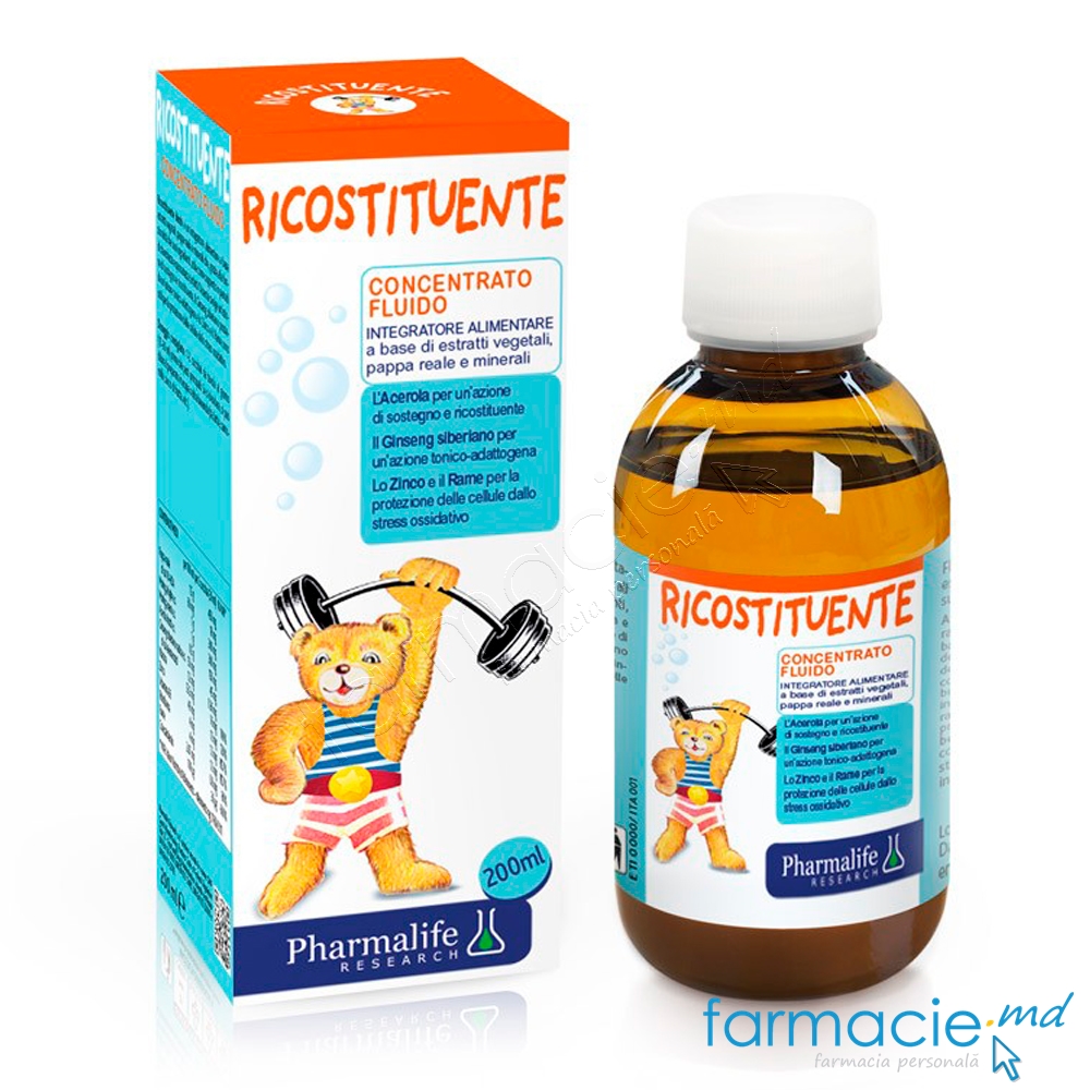 Ricostituente (Vit.B6,B12,B3,Zn,Cu,acerola,laptisor matca) 6luni+ sol.orala 200ml Pharmalife