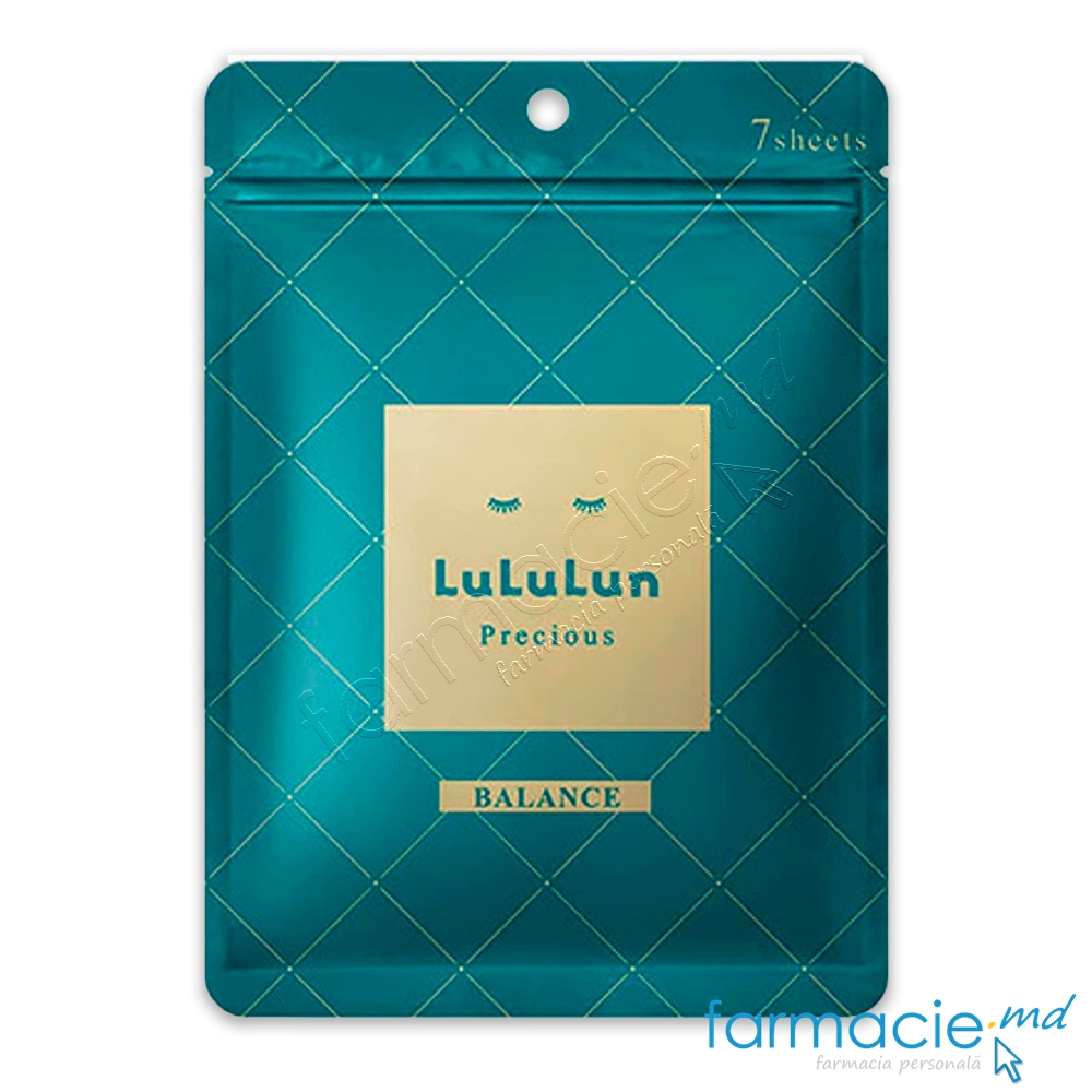Lululun Masca fata zi Precious Balance Green Anti-Age,ten Uniform N7 pinza