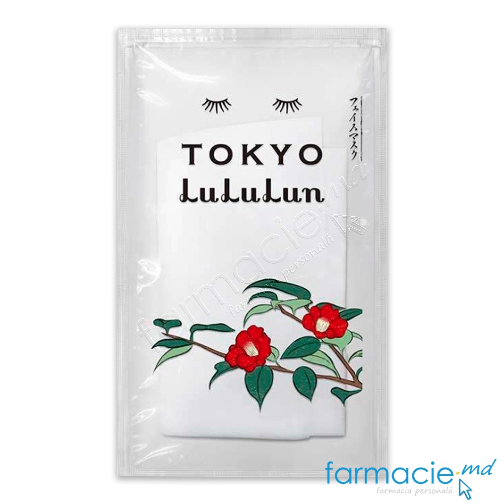Lululun Masca fata Travel Tokyo Camellia, Netezire/Emoilenta N1 pinza