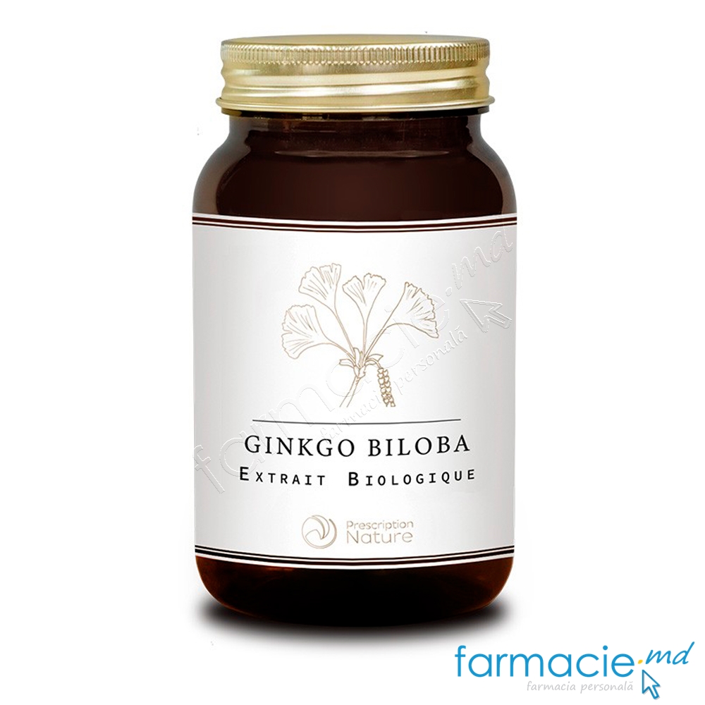 Ginkgo Biloba BIO Organic 300mg caps. N45 Pharma Nature