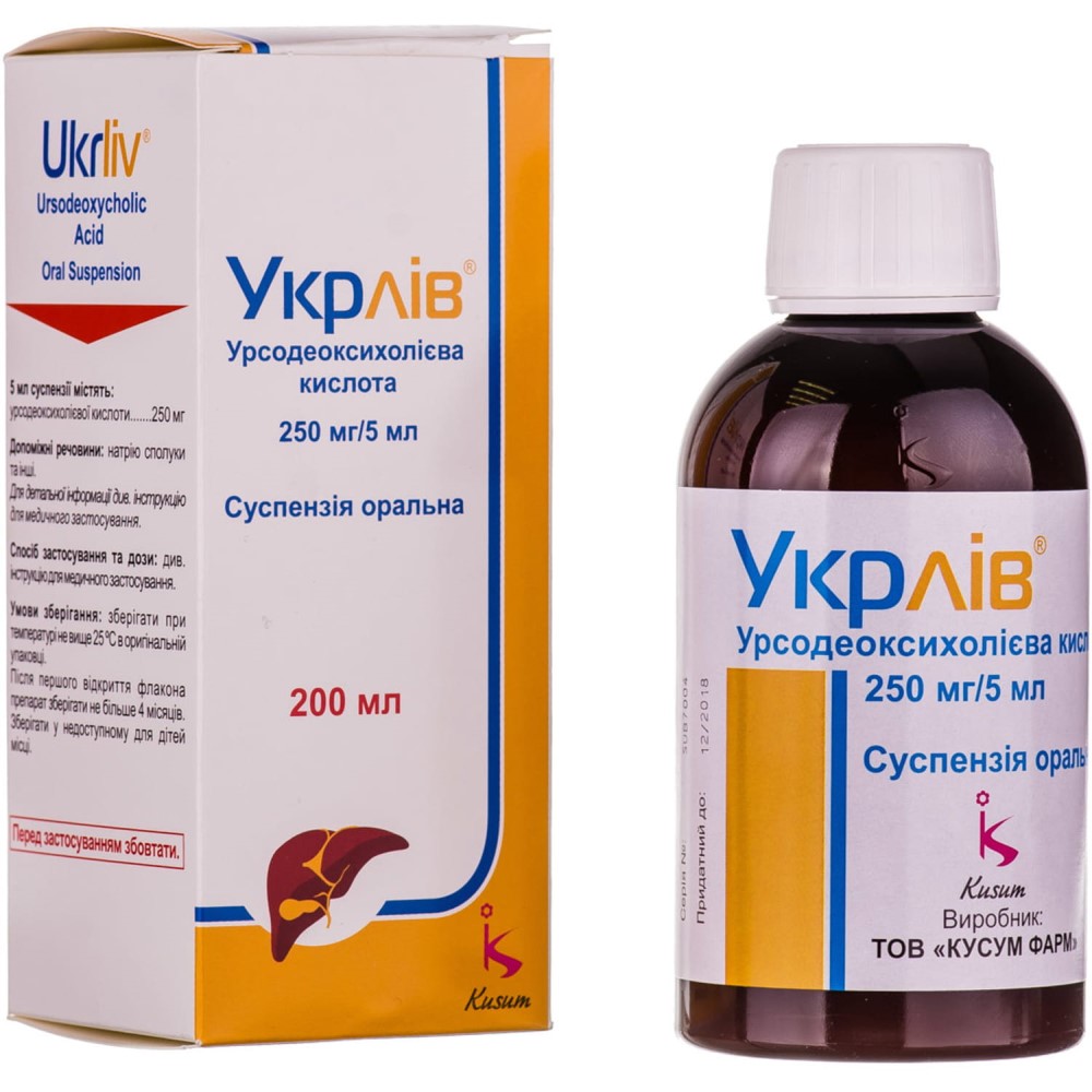 Ukrliv® susp.orala 250mg/5ml 200ml N1 Kusum