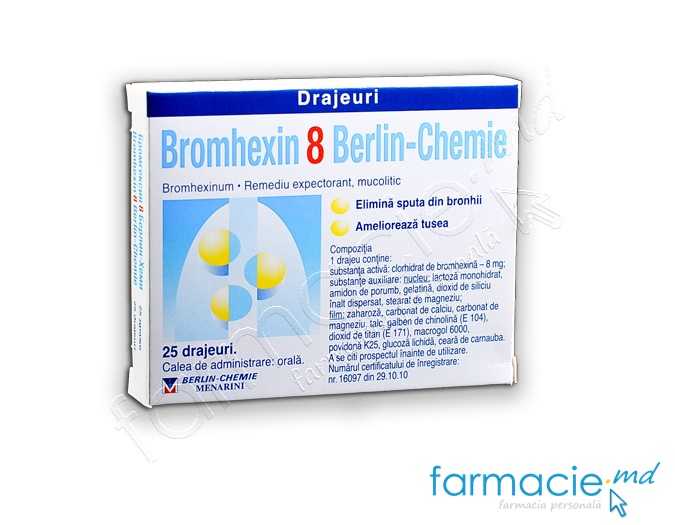 Bromhexin comp.film.8mg N25 Berlin-Chemie