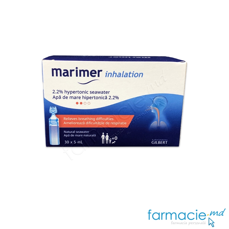 Marimer solutie hipertonica aerosoloterapie 5ml N30 Biessen