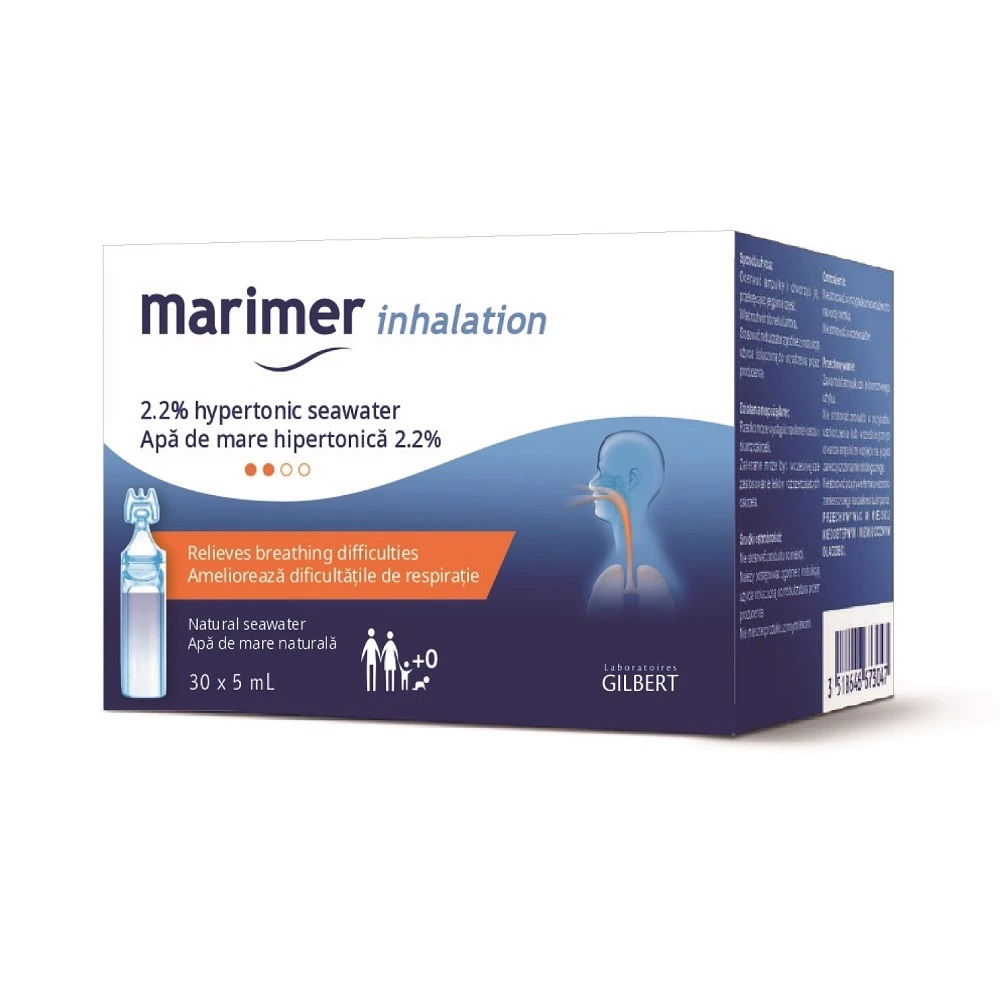 Marimer solutie hipertonica aerosoloterapie 5ml N30 Biessen