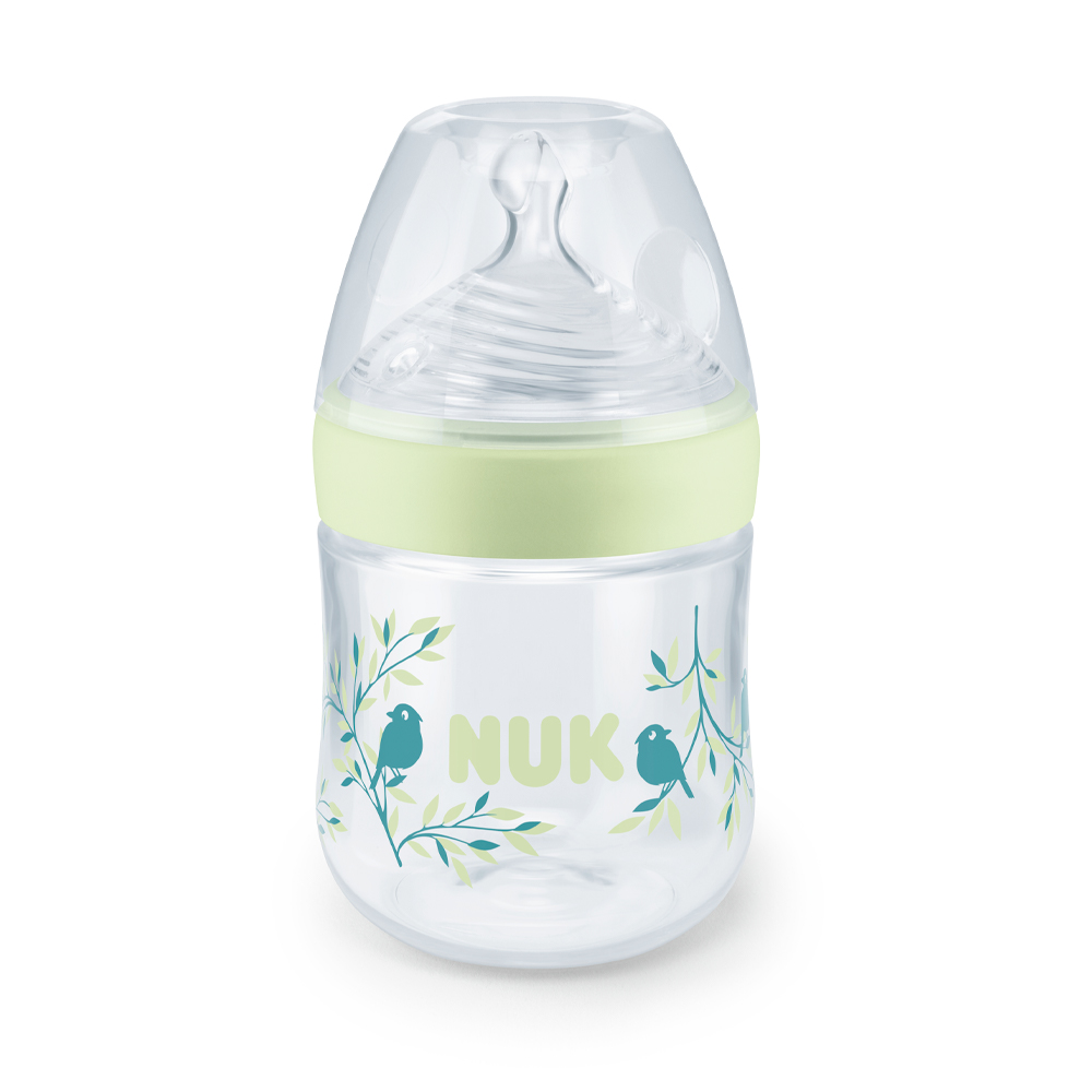 NUK Sticluta Nature Sense sticla 120 ml+tetina silicon 0-6luni (S)