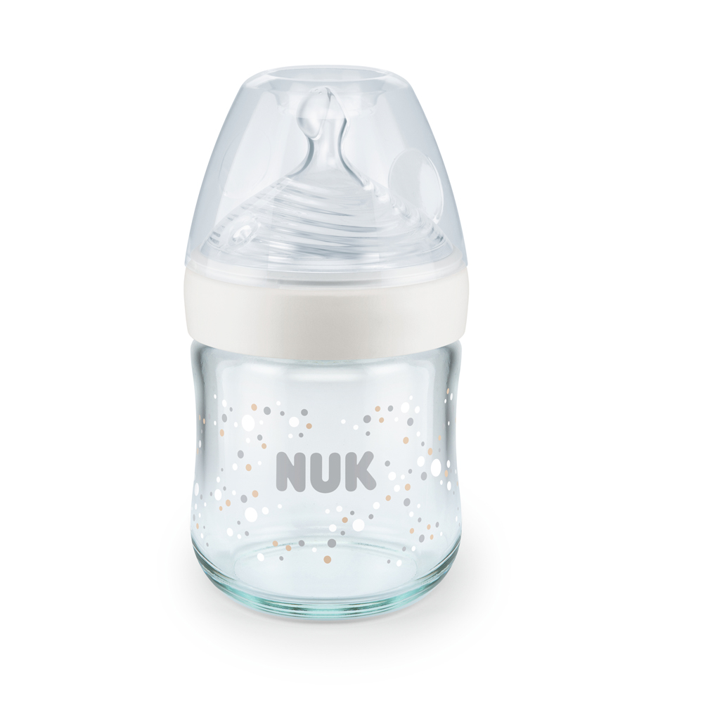 NUK Sticluta Nature Sense sticla 120 ml+tetina silicon 0-6luni (S)