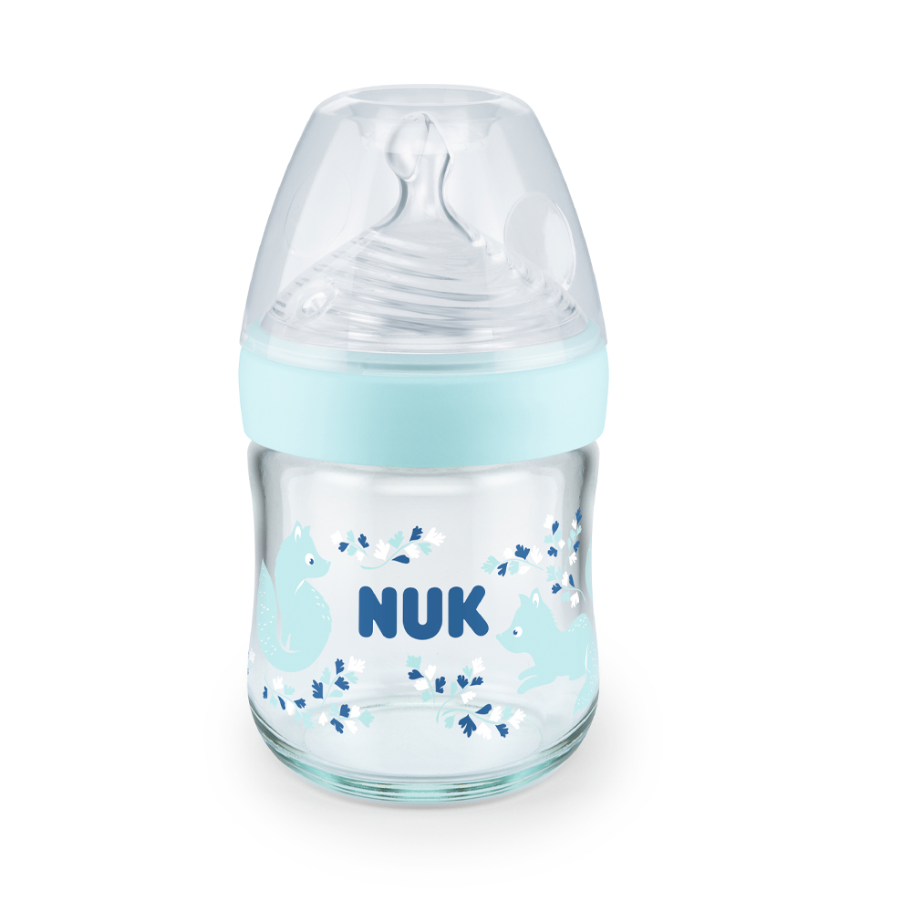 NUK Sticluta Nature Sense sticla 120 ml+tetina silicon 0-6luni (S)