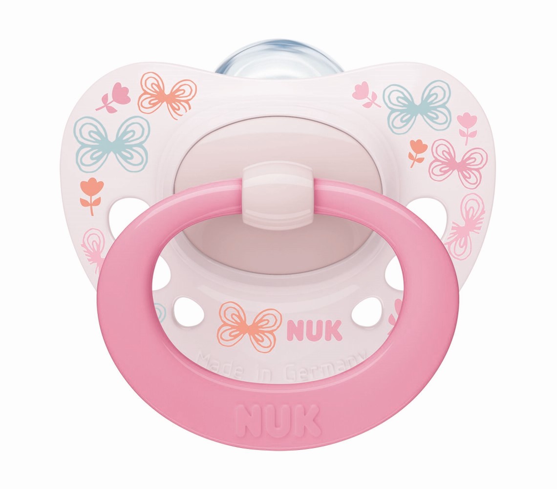 NUK Suzeta silicon Signature 0-6 uni in cutie N2