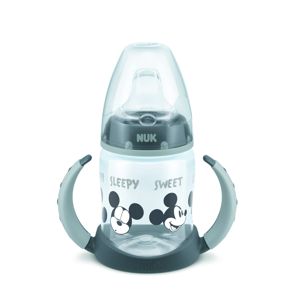NUK Sticluta Mickey cu minere si adaptor 150ml 6luni+