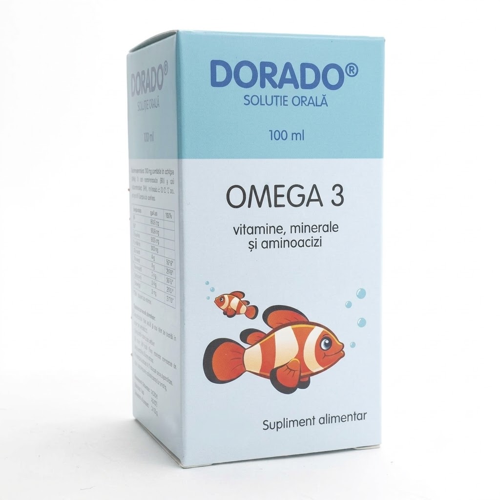 Dorado Omega 3 cu vitamine, minerale si aminoacizi sol.orala 100ml Pharmaris
