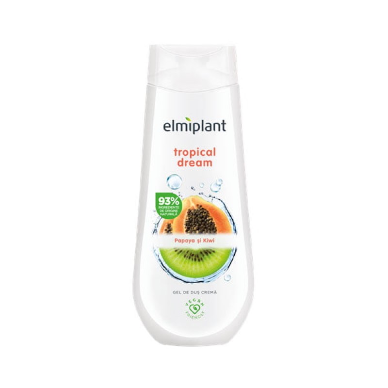 Elmiplant Gel dus crema papaya si kiwi 400ml