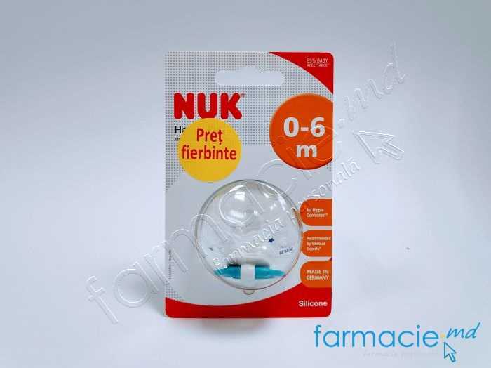 NUK Suzeta silicon Star 0-6luni