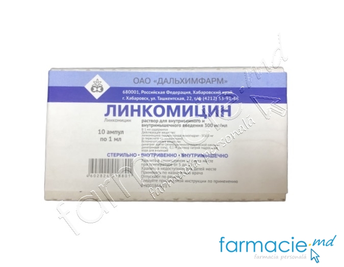 Lincomicina sol. inj. 300 mg/ml 1 ml N10