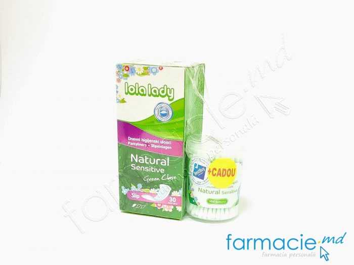Absorbante zilnice LOLA sensitive Fine & Soft N30 + Betisoare de vata sensitive LOLA N100 CADOU
