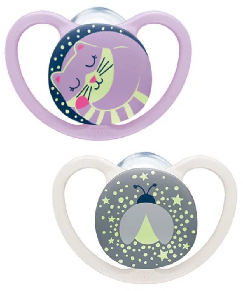 NUK Suzeta silicon de noapte SPACE 6-18 luni in cutie N2