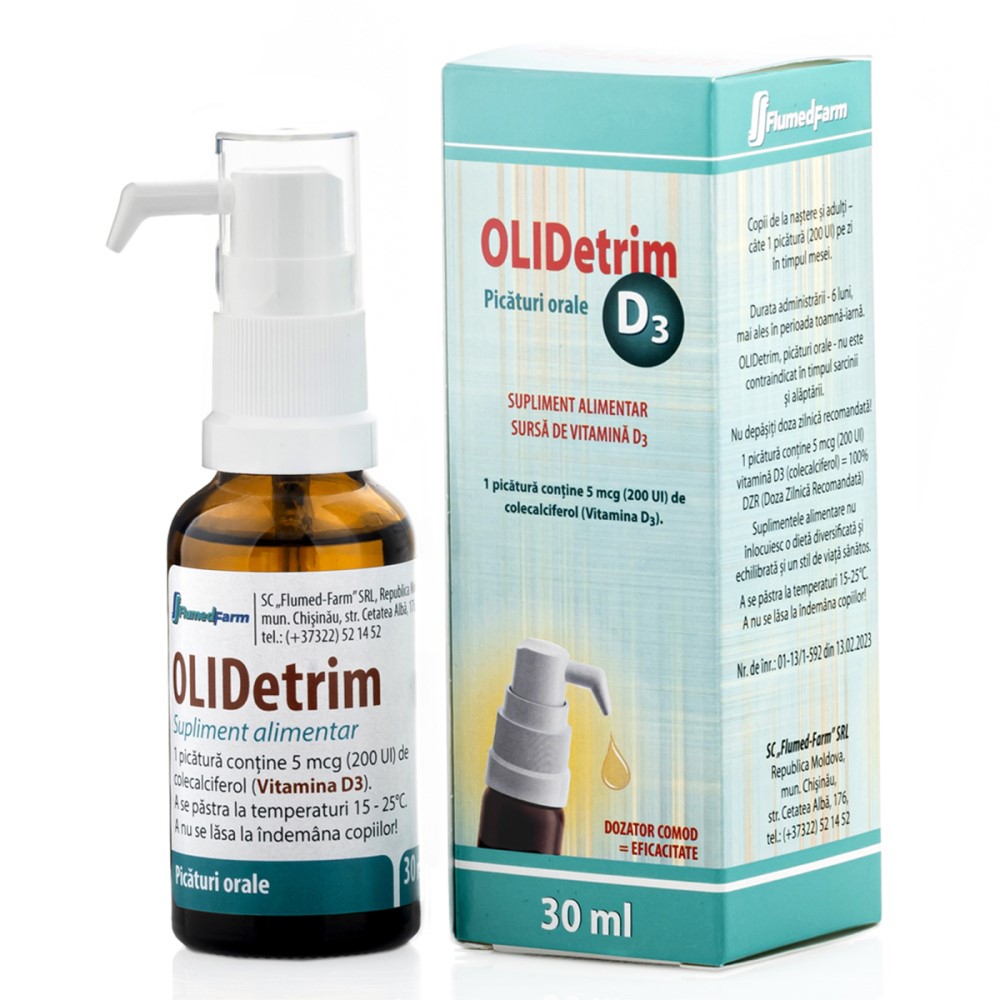 Olidetrim pic.orale,sol.200UI(5mcg) 30ml Flumed-Farm