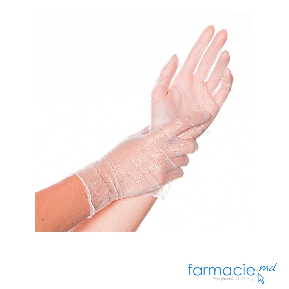 Manusi nesterile vinil DERMA STRETCH  fara talc Medium Bericah