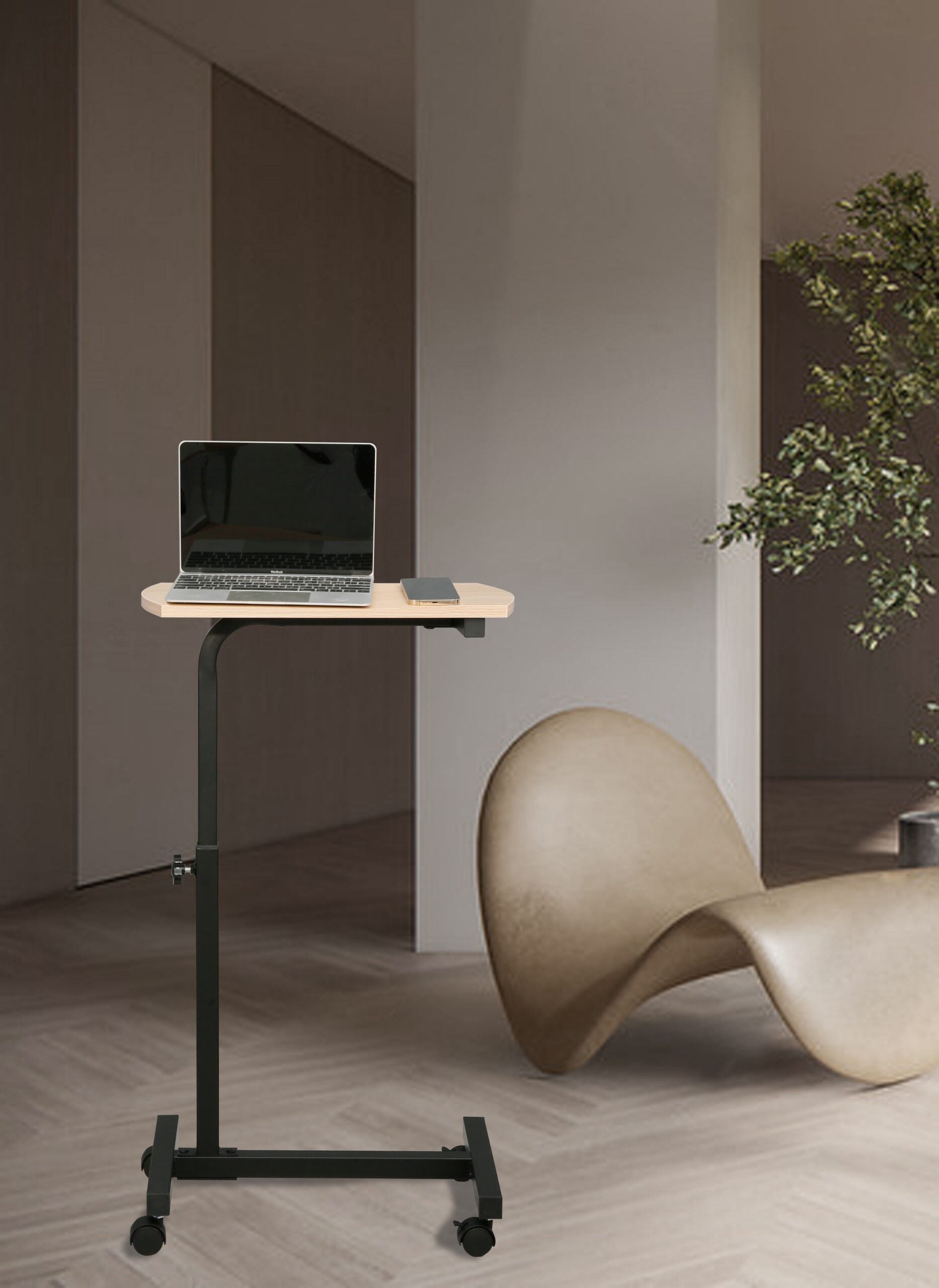 Masuta ajustabila Lifto 48x32x57-86 Stejar M37/Black